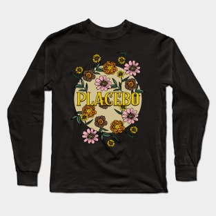 Placebo Name Personalized Flower Retro Floral 80s 90s Name Style Long Sleeve T-Shirt